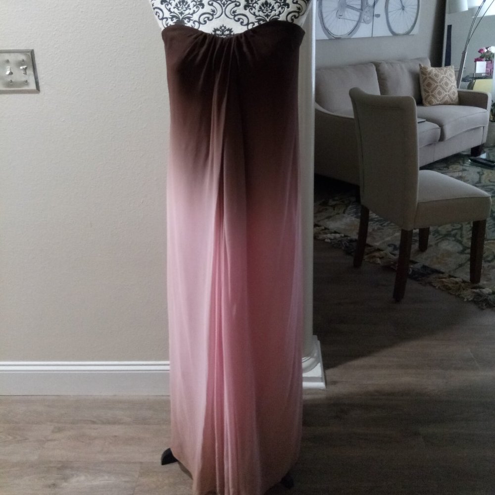 Pea in The Pod  Maternity  Ombre Chiffon  Gown (M)